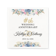 Elegantes Flora-Personalisierte Jubiläum