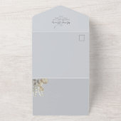 Elegantes Flora und Fauna All In One Einladung (Außenbereich)