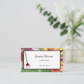 Elegantes Flora und Fauna-Flair und gepflegtes Des Visitenkarte (Stehend Vorderseite)