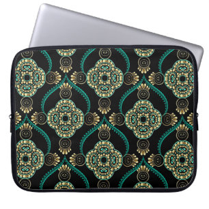 Elegantes, floral arabesque Vintages nahtloses Mus Laptopschutzhülle
