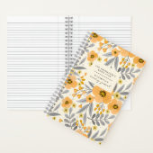Elegantes Floral Book Club Lesen, Geschenk Journal Notizblock (Innen)
