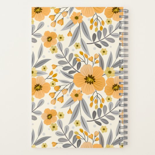 Elegantes Floral Book Club Lesen, Geschenk Journal Notizblock (Rückseite)