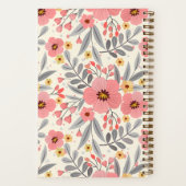 Elegantes Floral Book Club Lesen, Geschenk Journal Notizblock (Rückseite)