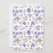 Elegantes Floral Bridgerton Themed Brautparty Einladung (Rückseite)