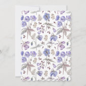 Elegantes Floral Bridgerton Themed Brautparty Einladung (Rückseite)