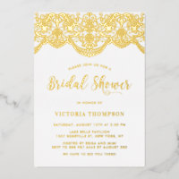 Elegantes Floral Brocade Lace Brautparty