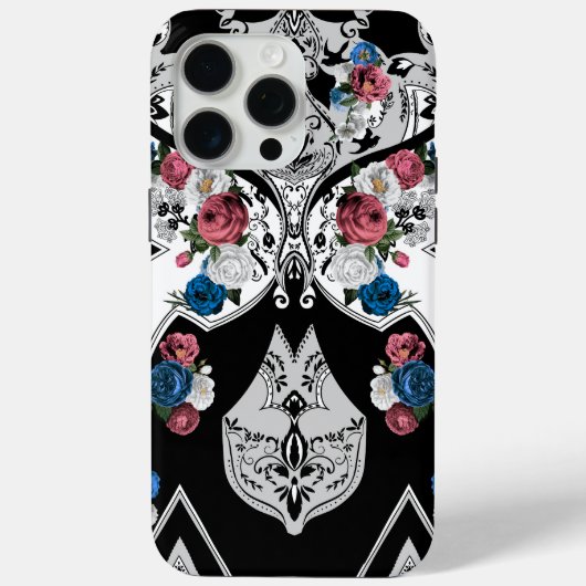 Elegantes Floral Case-Mate iPhone Hülle (Rückseite)