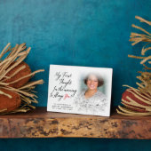 Elegantes Floral im Love Memory Foto Fotoplatte (Seite)