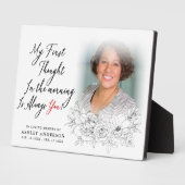 Elegantes Floral im Love Memory Foto Fotoplatte (Seite)