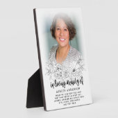 Elegantes Floral im Love Memory Foto Fotoplatte (Seite)