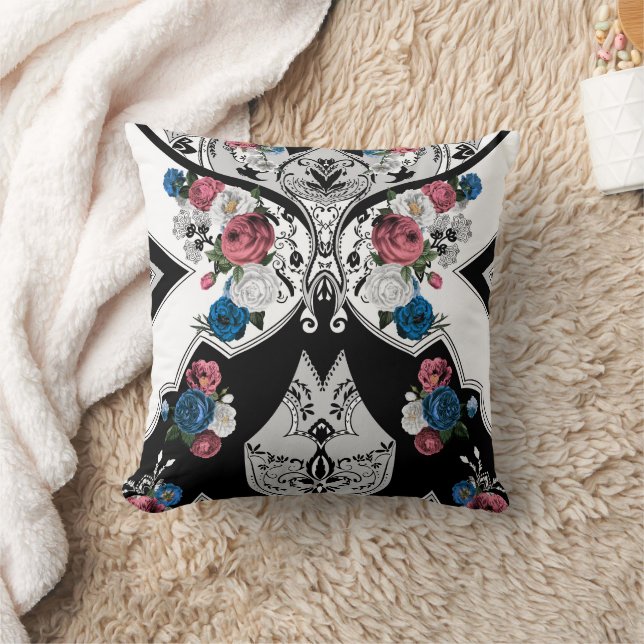 Elegantes Floral  Kissen (Decke)