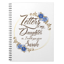 Elegantes Floral Letters elegantes Design Notizblock