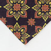 Elegantes Floral Mandala Muster Fleecedecke (Ecke)