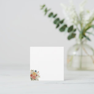 Elegantes Floral  Mitteilungskarte