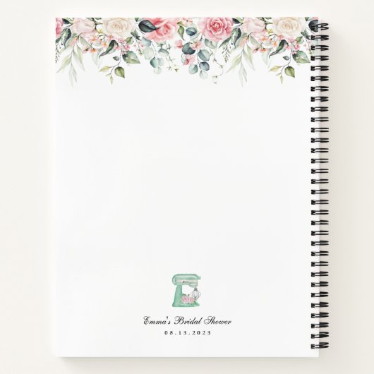 Elegantes Floral Notizblock (Rückseite)