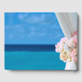 Elegantes Floral Ocean Beach Summer Brautparty Gästebuch (Rückseite)