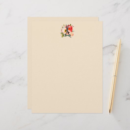 Elegantes Floral Salon Shears Logo (Vorderseite/Rückseite Beispiel)