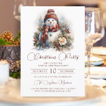 Elegantes Floral Snowman Weihnachts-Party Einladung<br><div class="desc">Diese elegante Weihnachtsfeier-Party Einladung besticht durch eine elegante Aquarell-Rose und einen Blumenschneemann. Features Weihnachten in Rot elegante Skript-Schriftart auf einem weißen Hintergrund. Ideal für einen stilvollen Urlaub, wird diese Einladung bestimmt Ihre Gäste beeindrucken. Die Einladung kann personalisiert sein, Ihre Party-Daten und alle anderen speziellen Informationen, die Sie gewollt, um enthalten....</div>