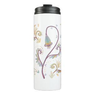 elegantes Floral Thermosbecher