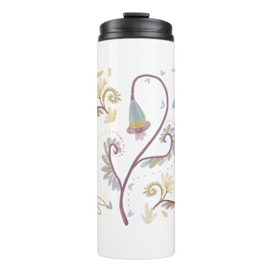 elegantes Floral Thermosbecher (Vorderseite)