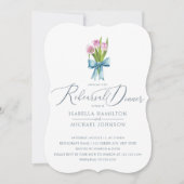 Elegantes Floral Watercolor Hochzeitliches Probe-D Einladung (Vorderseite)