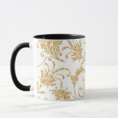 Elegantes Floral White Gold Tasse (Links)