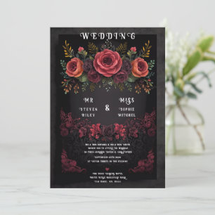 Elegantes florales abstraktes Design Einladung
