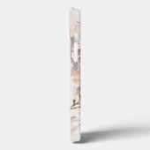 Elegantes florales Aquarellblatt Rustikales Monogr Case-Mate iPhone Hülle (Rückseite / Links)