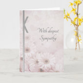 Elegantes florales Beileid Karte (Gelbe Blume)