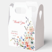 Elegantes florales Brautparty Danke Geschenkschachtel (Geöffnet)