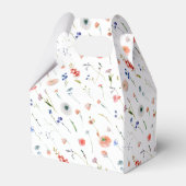 Elegantes florales Brautparty Danke Geschenkschachtel (Rückseite)