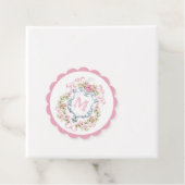 Elegantes florales Brautparty Monogramm Geschenkanhänger (Beispiel)