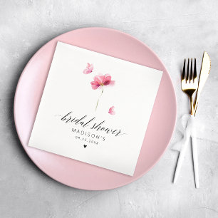 Elegantes florales Brautparty Napkins Serviette