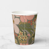 Elegantes, florales Brautparty Personalisiert Pappbecher (Rechts)