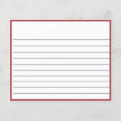 Elegantes florales Brautparty | Rezeptkarten (Rückseite)