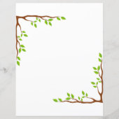 Elegantes florales Briefpapier (Vorderseite)