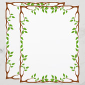Elegantes Florales Briefpapier (Vorne/Hinten)