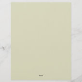 Elegantes florales Briefpapier für Floristen (Rückseite)