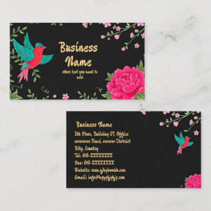 Elegantes florales Business Card Design Visitenkarte