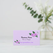 Elegantes florales Business Design Visitenkarte (Stehend Vorderseite)