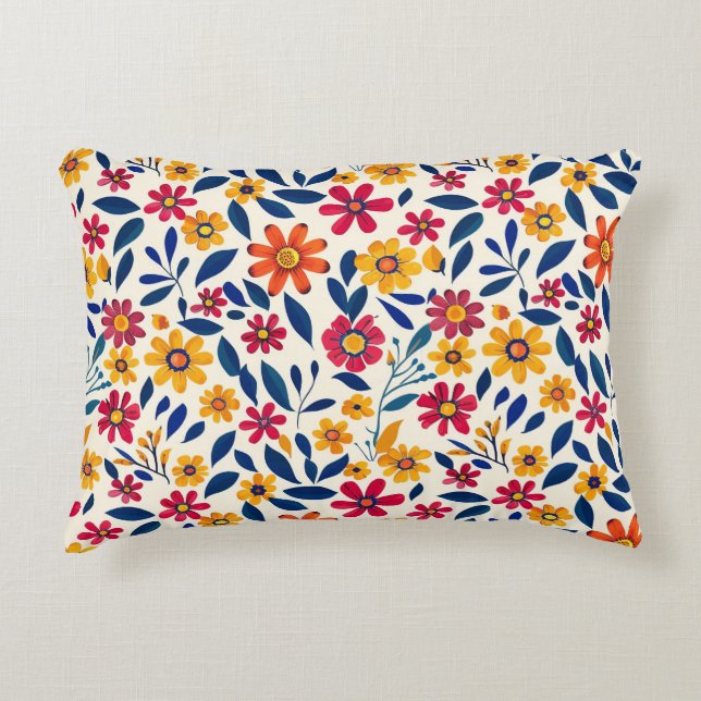 Elegantes florales Charm Accent Pillow Dekokissen (Vorderseite)