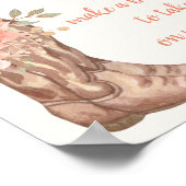 Elegantes florales Cowboy Boots Blume Bar Poster-Z Poster (Ecke)