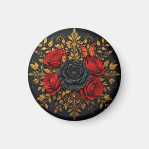 Elegantes florales Design Magnet