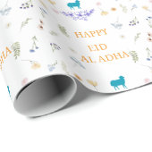 Elegantes florales Eid al-Adha  Geschenkpapier (Rolleneckpunkt)