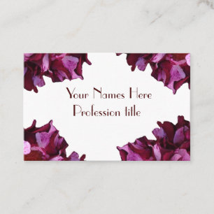Elegantes florales Foto Berufliche Visitenkarte