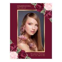 Elegantes florales Foto Feier des Lebens