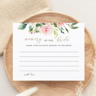 Elegantes florales Gedächtnis der Bride Cards