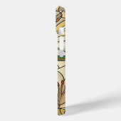 Elegantes, florales Gestaltungsgeschenk für Glas Case-Mate iPhone Hülle (Rückseite / Links)