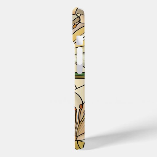 Elegantes, florales Gestaltungsgeschenk für Glas Case-Mate iPhone Hülle (Rückseite / Links)