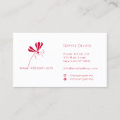 Elegantes florales *Gloriosa* Natural Floristry Lo Visitenkarte (Rückseite)